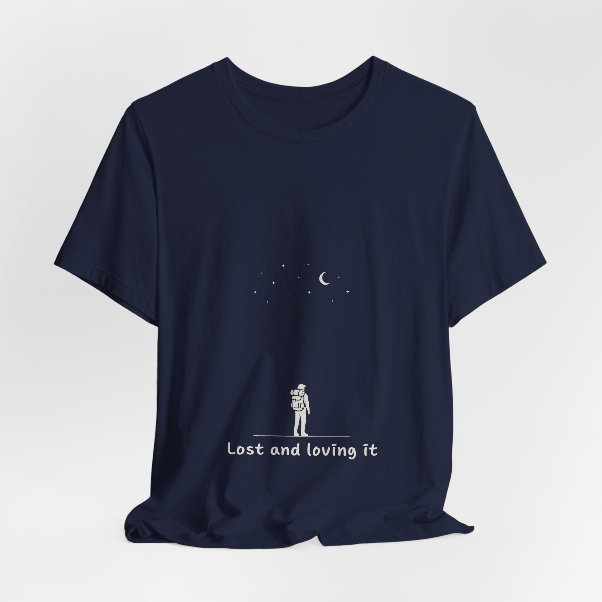 Lost and Loving It T-Shirt | Minimalist Hiker Design | Adventure Lifestyle Tee for Wanderers & Nature Lovers