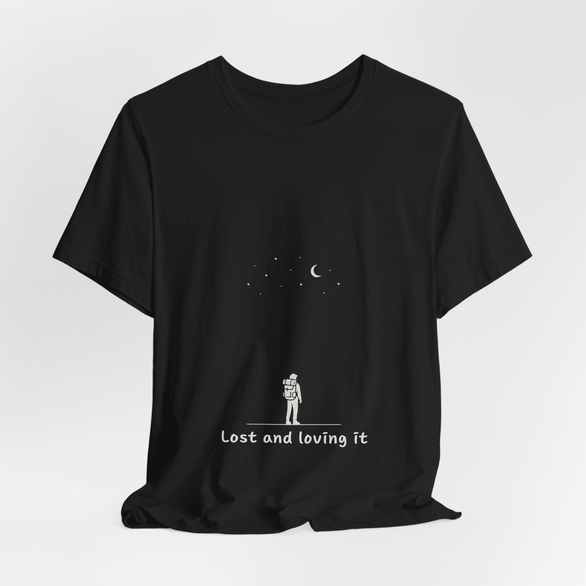 Lost and Loving It T-Shirt | Minimalist Hiker Design | Adventure Lifestyle Tee for Wanderers & Nature Lovers
