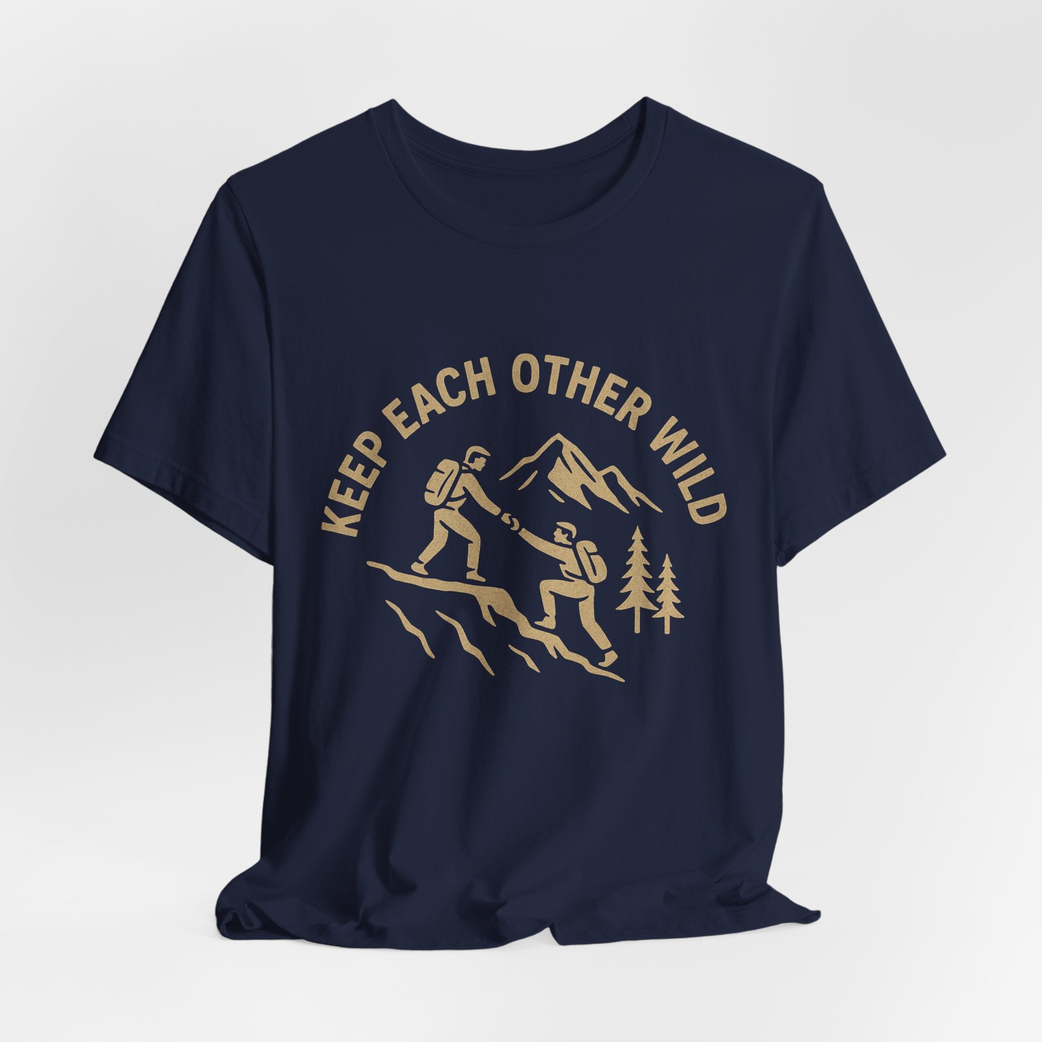 Keep Each Other Wild – Brothers Helping Each Other Hiking Shirt | Outdoor Adventure Tee