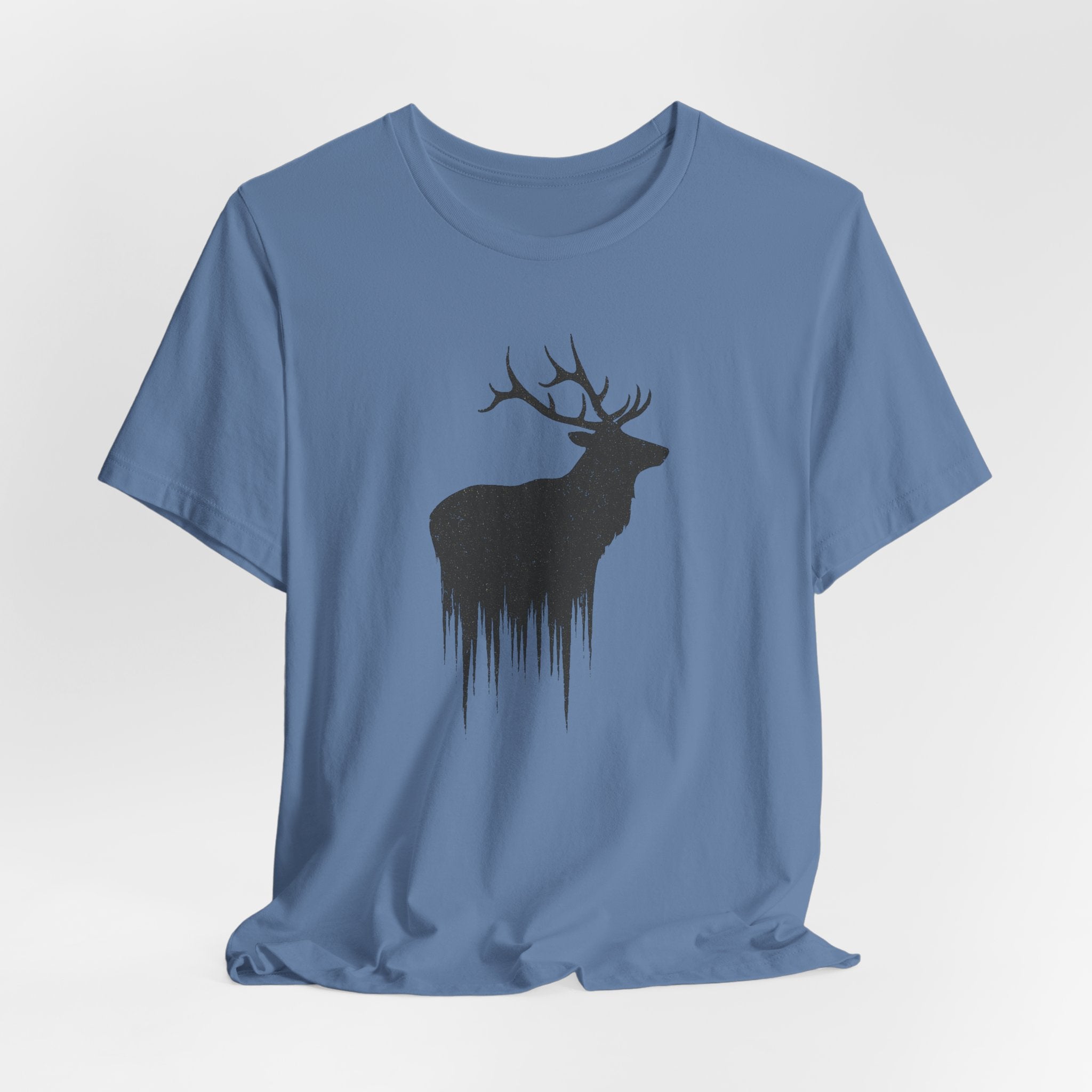 Forest King T-Shirt | Majestic Elk Silhouette Tee | Minimalist Wildlife Shirt for Nature Lovers