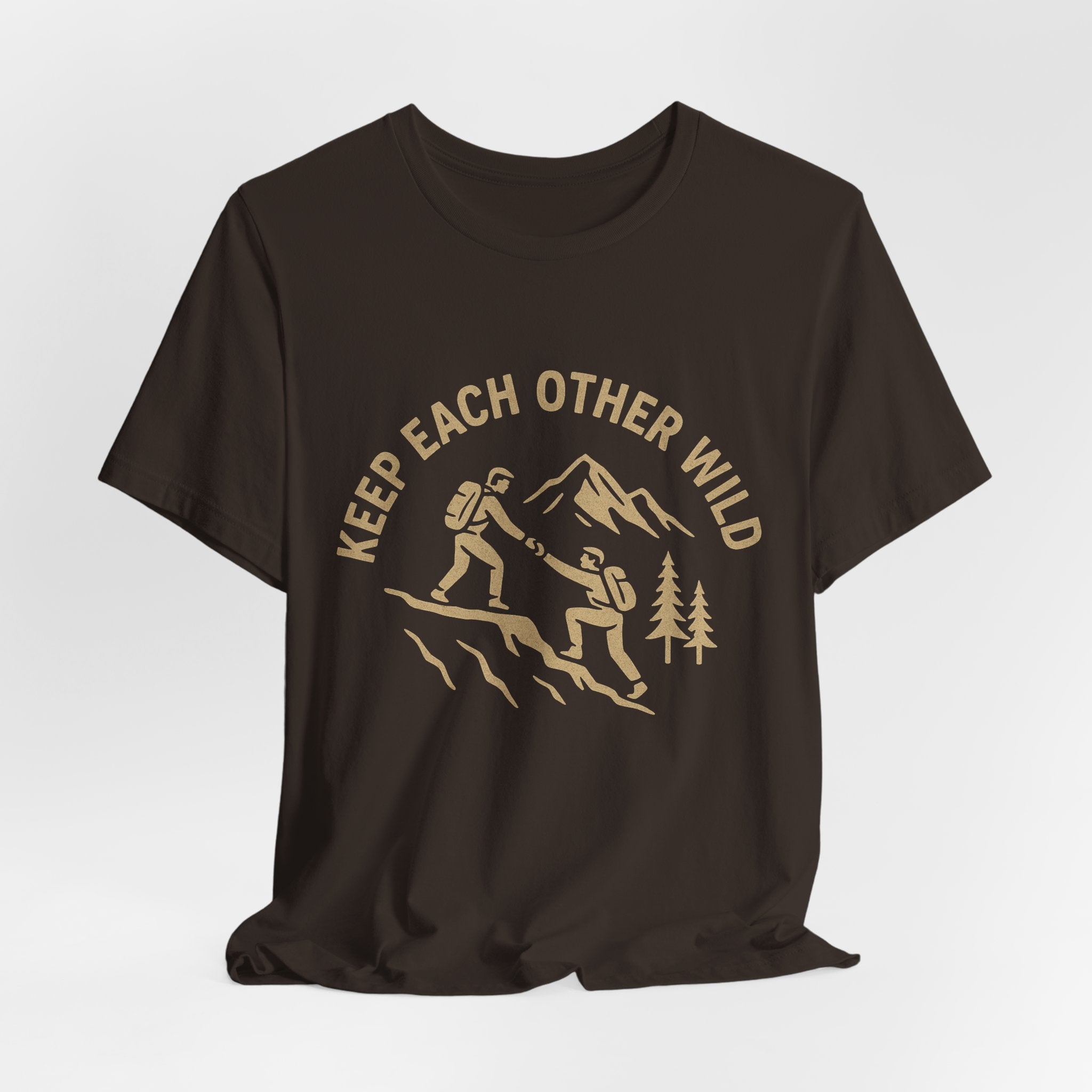 Keep Each Other Wild – Brothers Helping Each Other Hiking Shirt | Outdoor Adventure Tee