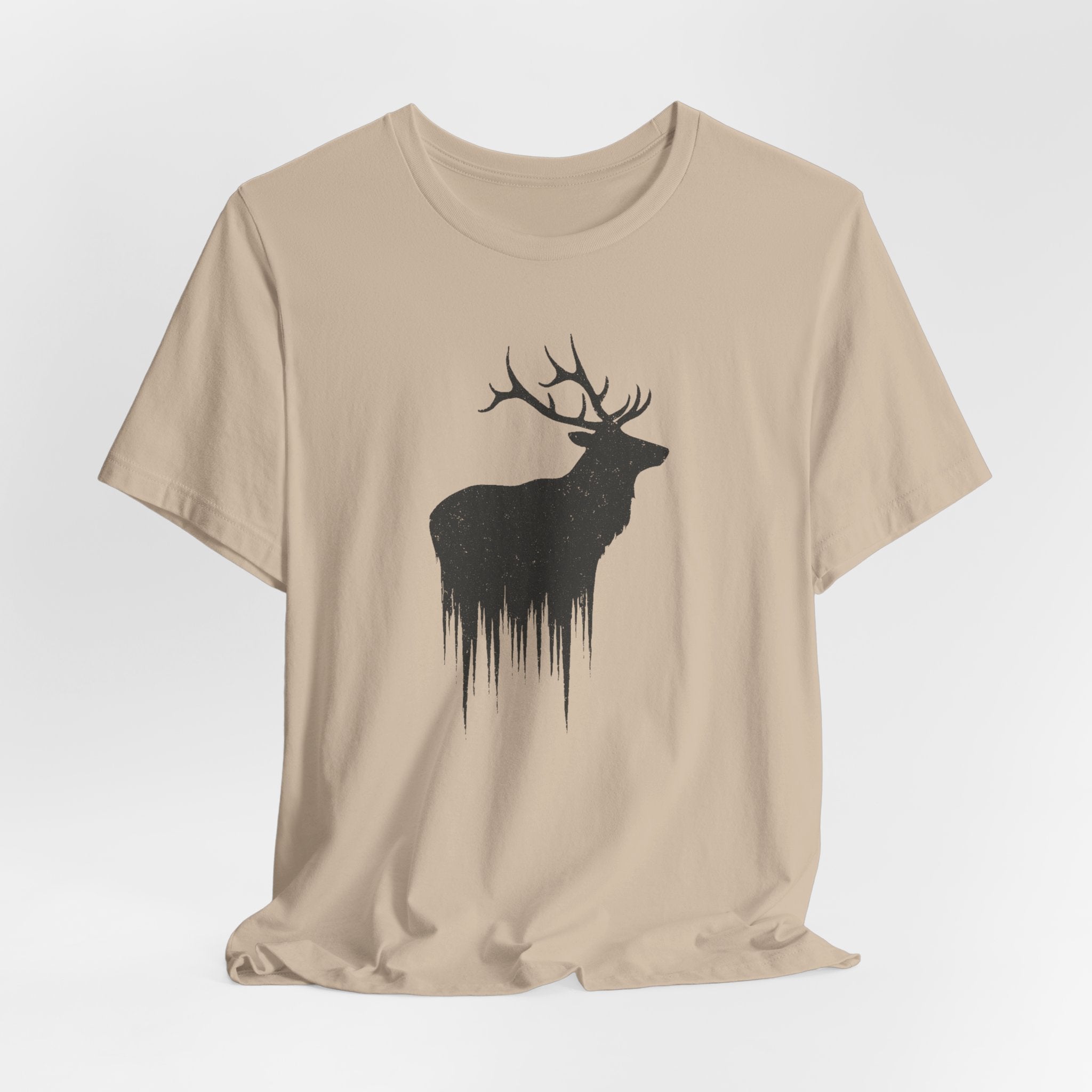 Forest King T-Shirt | Majestic Elk Silhouette Tee | Minimalist Wildlife Shirt for Nature Lovers