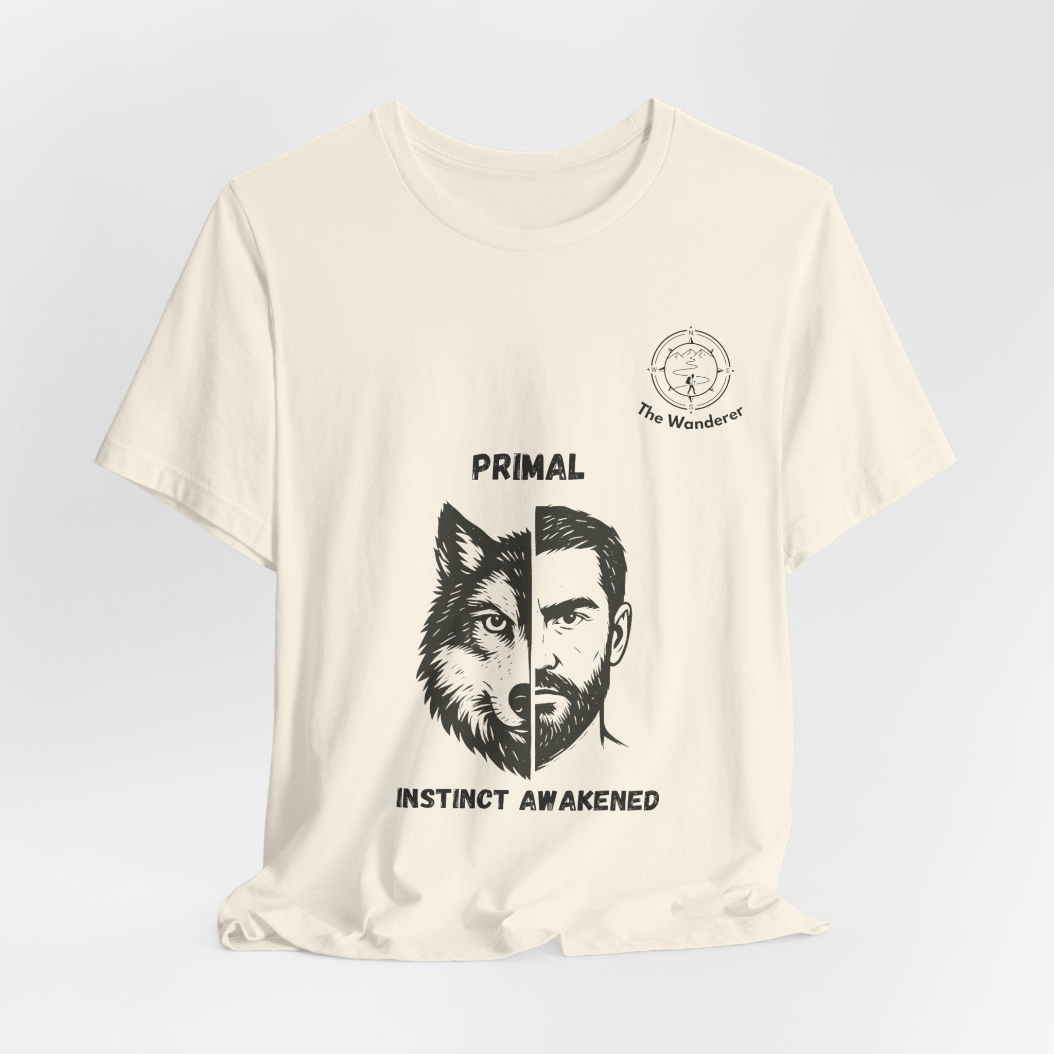 PRIMAL – The Wanderer Wolf & Warrior Shirt | Wild Instincts Best Friends Tee
