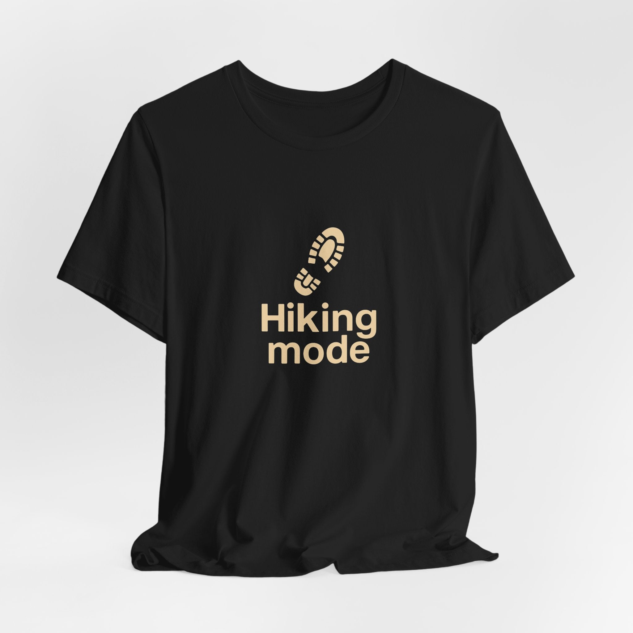 Hiking Mode T-Shirt | Minimalist Bootprint Tee | Outdoor Adventure Shirt for Hikers & Nature Lovers