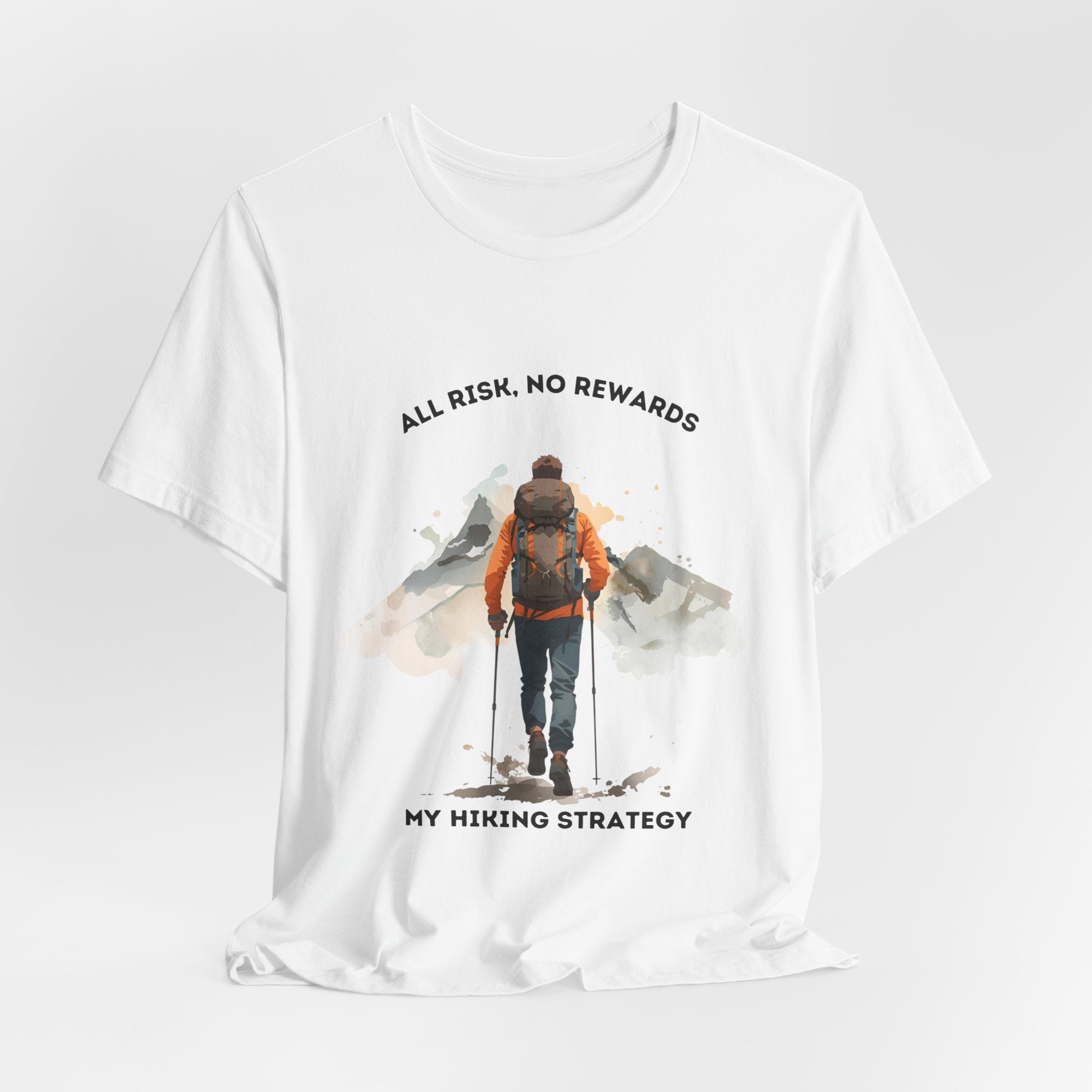 Mountain Wanderer | Adventure Hiking T-Shirt for Risk Takers | Funny Hiking Shirt | ARNR Collection
