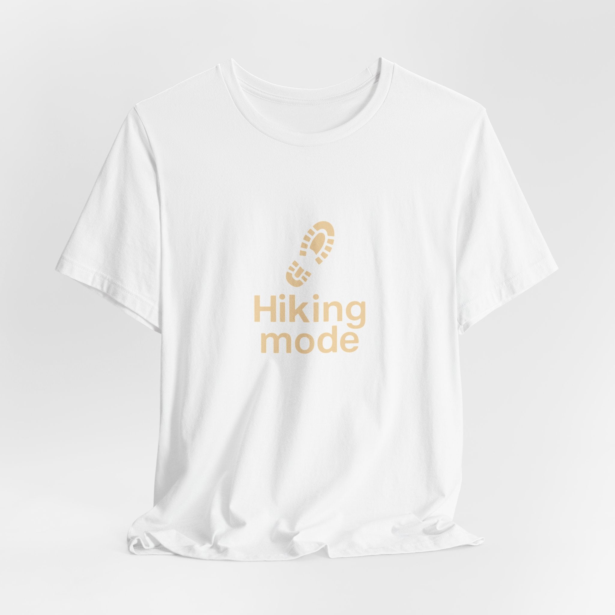 Hiking Mode T-Shirt | Minimalist Bootprint Tee | Outdoor Adventure Shirt for Hikers & Nature Lovers