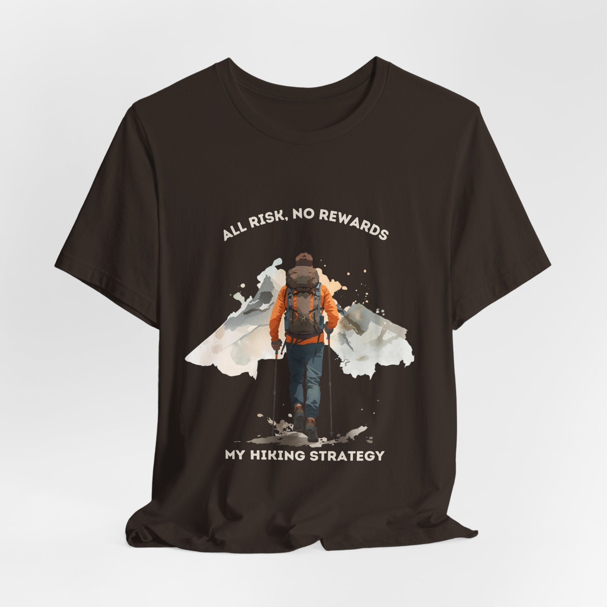 Mountain Wanderer | Adventure Hiking T-Shirt for Risk Takers | Funny Hiking Shirt | ARNR Collection