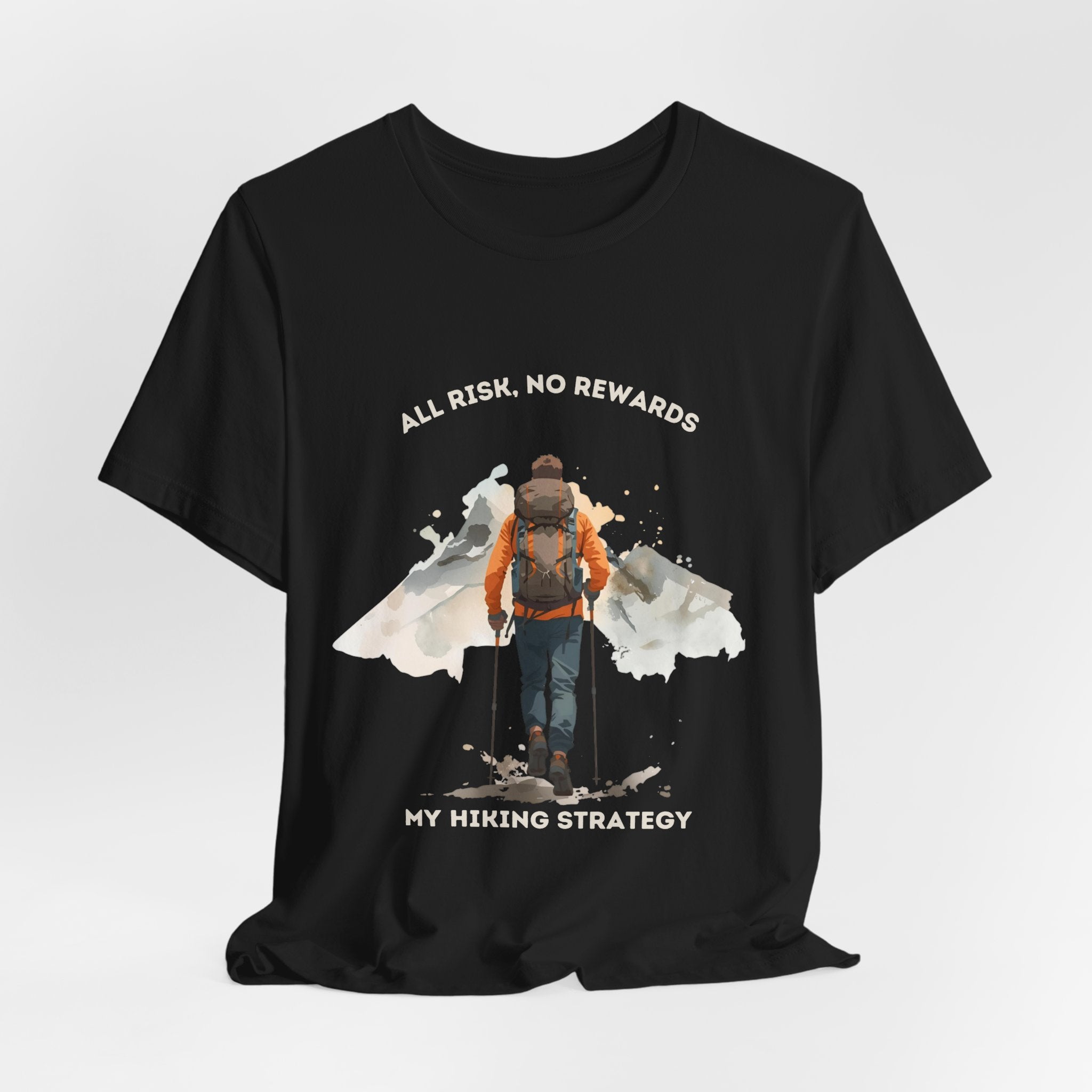 Mountain Wanderer | Adventure Hiking T-Shirt for Risk Takers | Funny Hiking Shirt | ARNR Collection