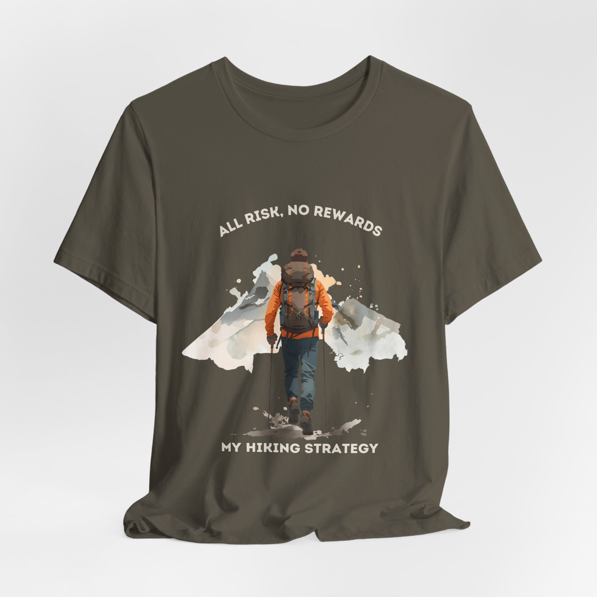 Mountain Wanderer | Adventure Hiking T-Shirt for Risk Takers | Funny Hiking Shirt | ARNR Collection
