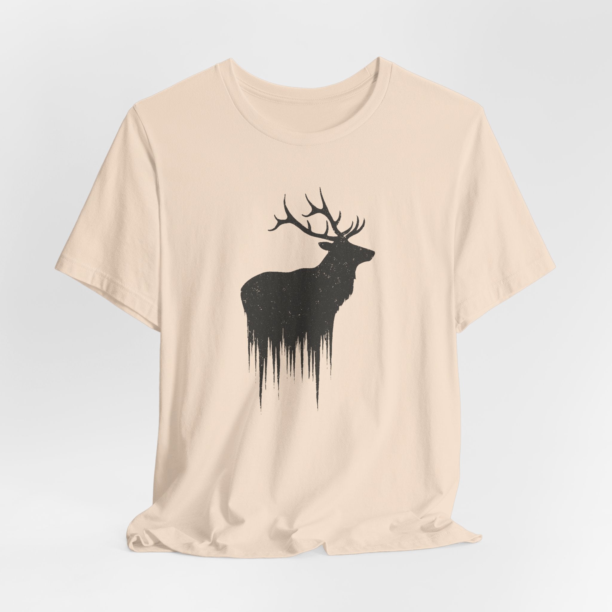 Forest King T-Shirt | Majestic Elk Silhouette Tee | Minimalist Wildlife Shirt for Nature Lovers