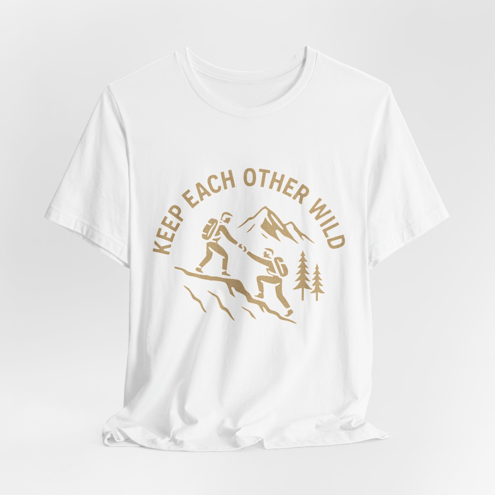 Keep Each Other Wild – Brothers Helping Each Other Hiking Shirt | Outdoor Adventure Tee