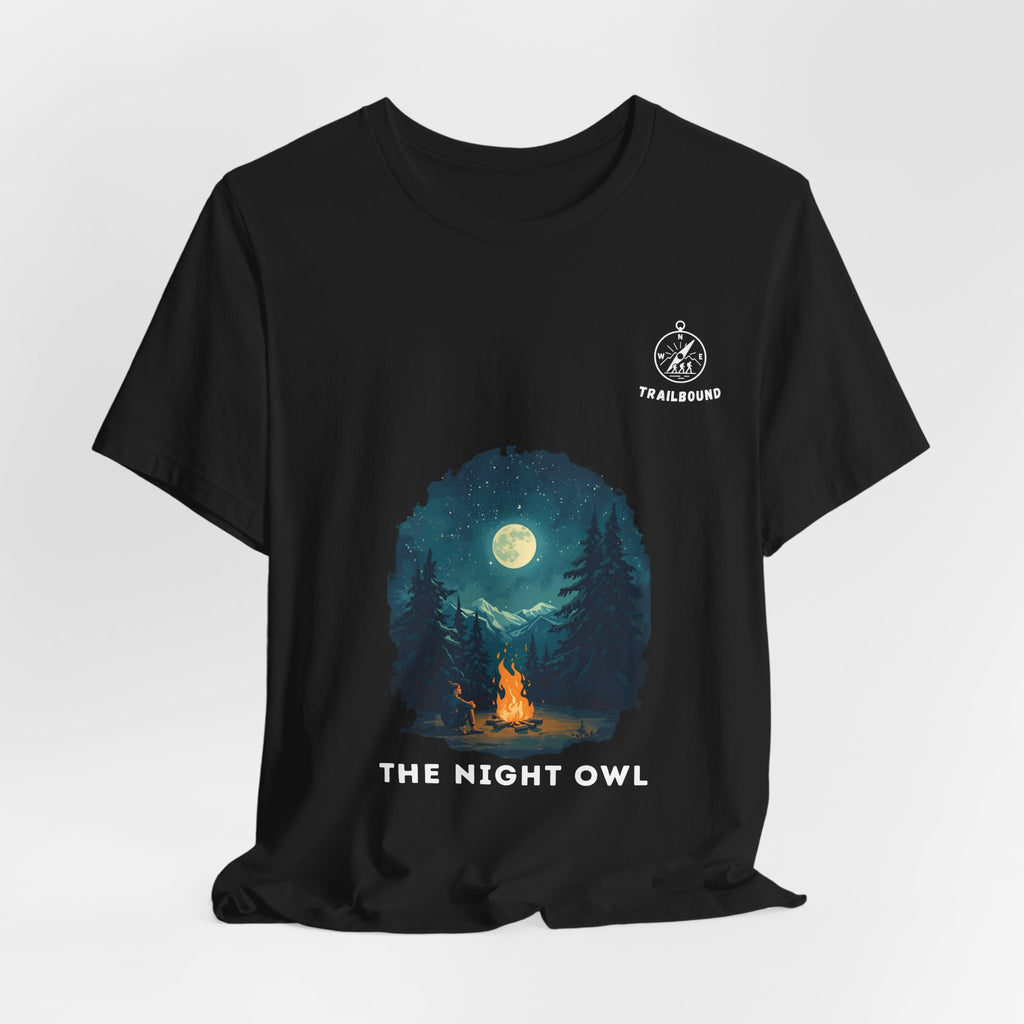 TrailBound – The Night Owl Matching Shirt | Hiking Leader Tee | Outdoor Crew Collection