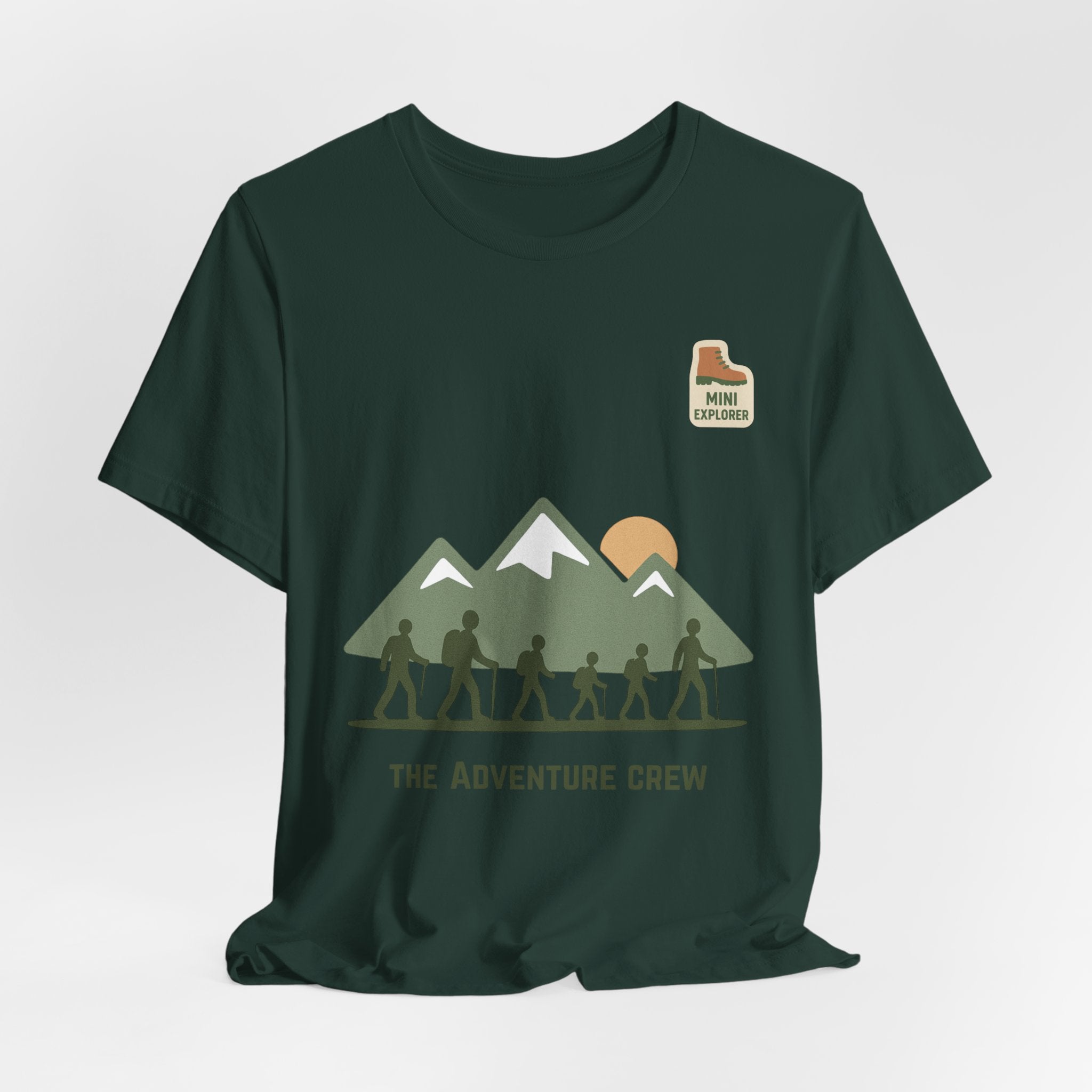 The Adventure Crew – Mini Explorer | Family Hiking Matching Shirts | Outdoor Adventure Tees