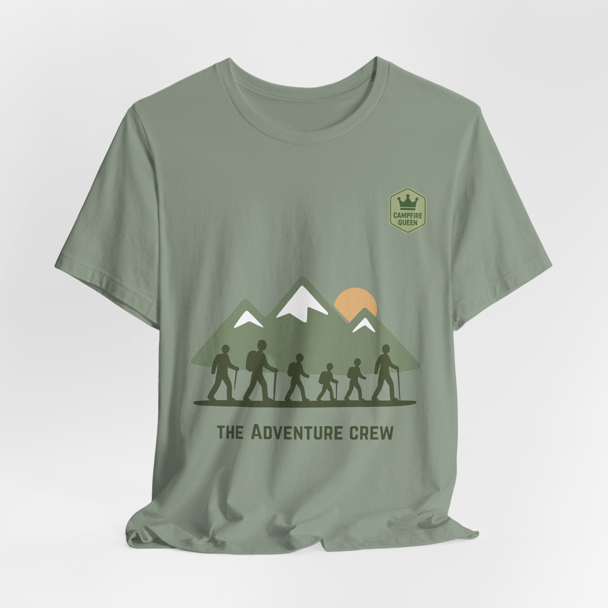The Adventure Crew – Campfire Queen| Family Hiking Matching Shirts | Outdoor Adventure Tees