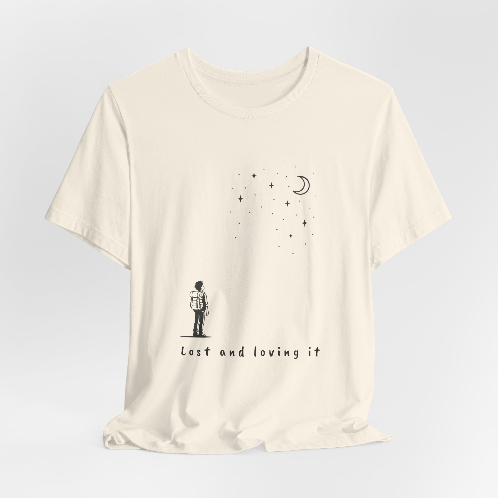 Lost and Loving It T-Shirt | Minimalist Hiker Design | Adventure Lifestyle Tee for Wanderers & Nature Lovers