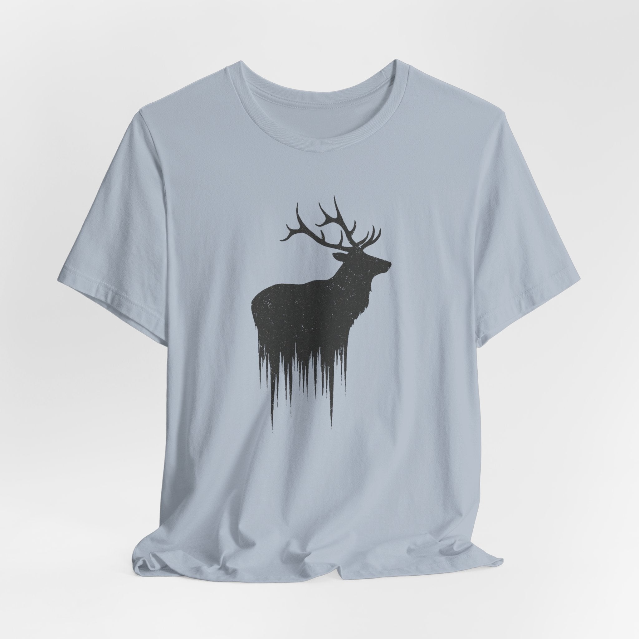 Forest King T-Shirt | Majestic Elk Silhouette Tee | Minimalist Wildlife Shirt for Nature Lovers