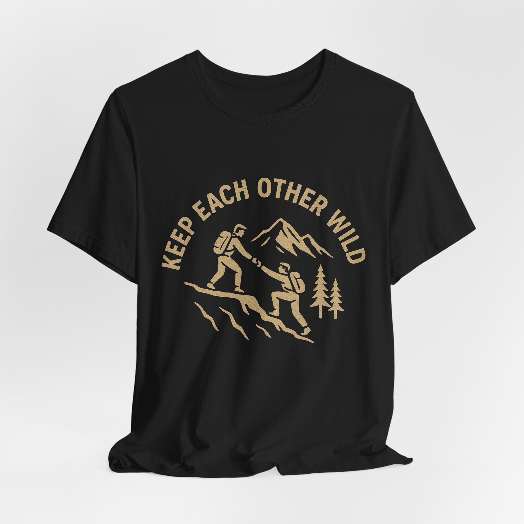 Keep Each Other Wild – Brothers Helping Each Other Hiking Shirt | Outdoor Adventure Tee
