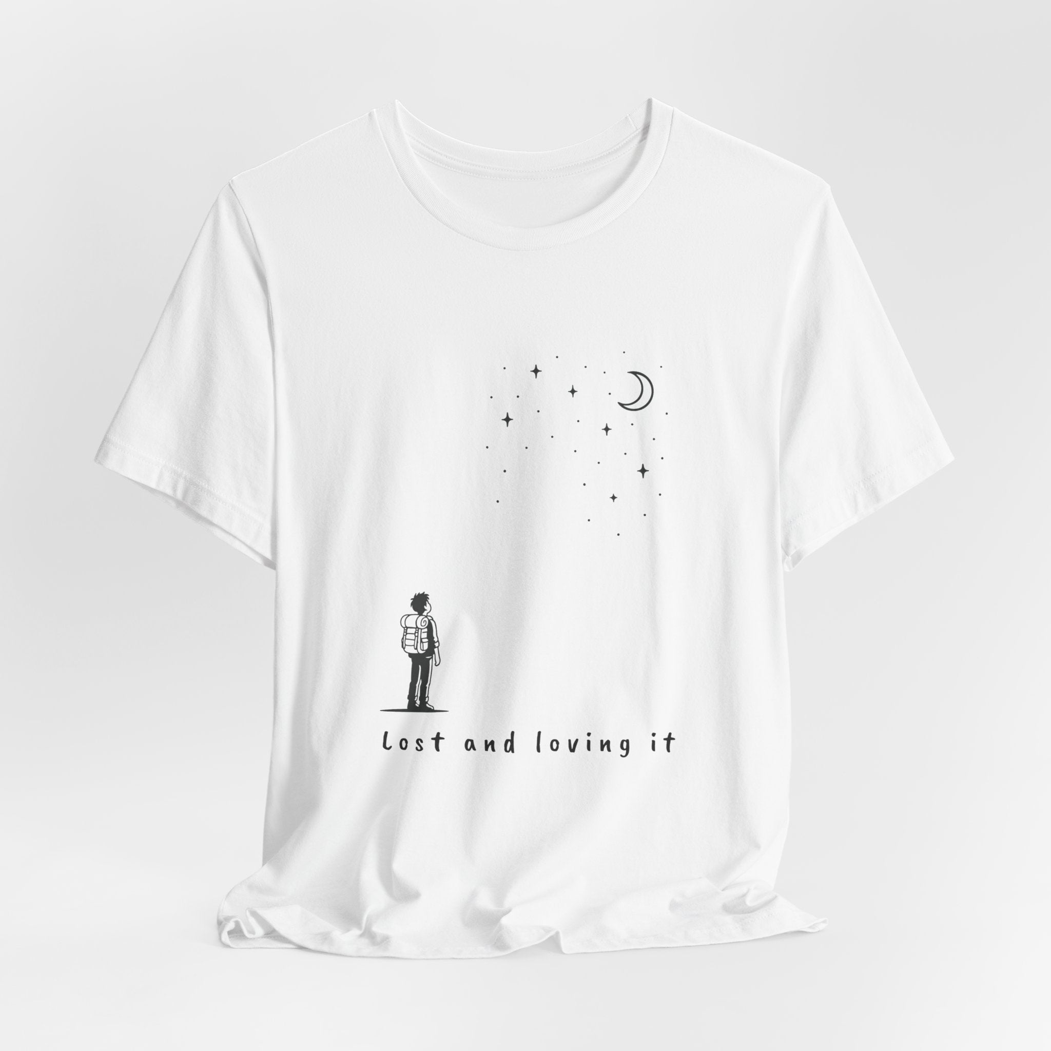 Lost and Loving It T-Shirt | Minimalist Hiker Design | Adventure Lifestyle Tee for Wanderers & Nature Lovers