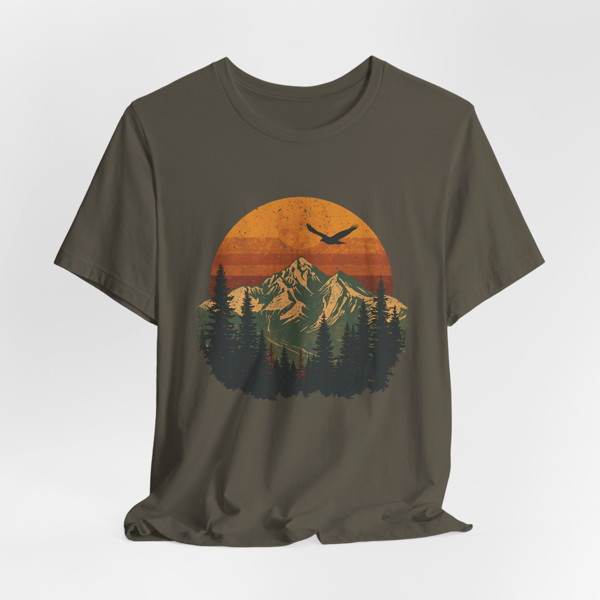 Spirit of the Wild T-Shirt | Retro Mountain & Forest Tee | Adventure Nature Shirt for Outdoor Lovers