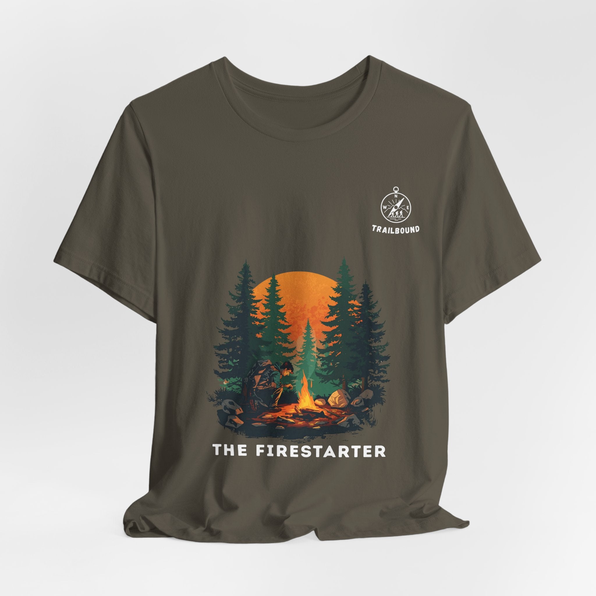 TrailBound – The Firestarter Matching Shirt | Hiking Leader Tee | Outdoor Crew Collection