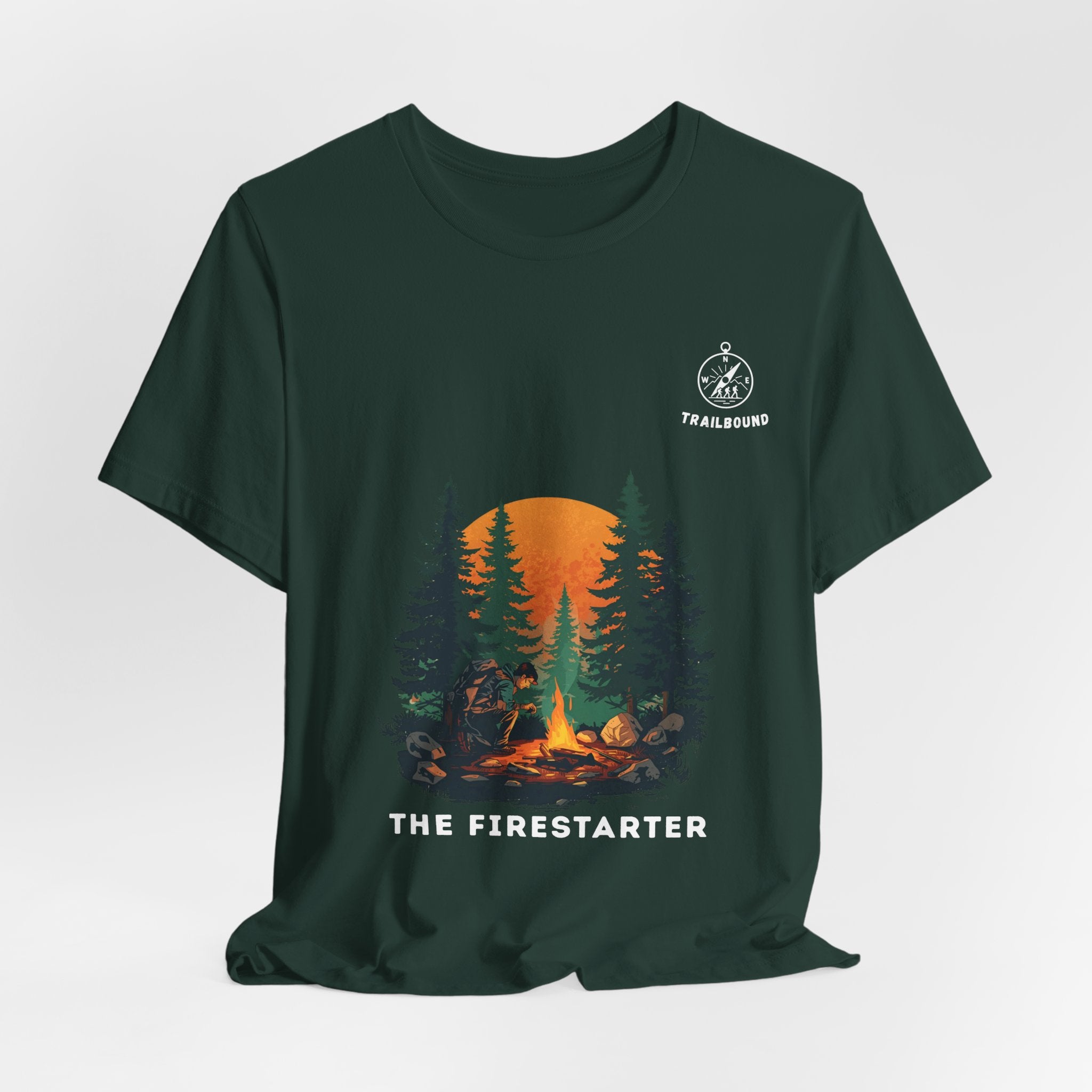 TrailBound – The Firestarter Matching Shirt | Hiking Leader Tee | Outdoor Crew Collection