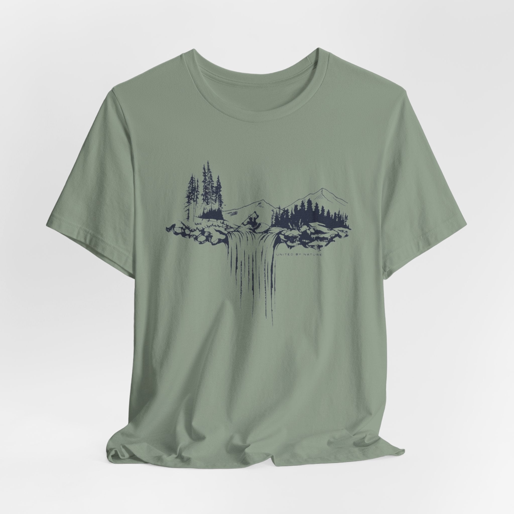 United by Nature T-Shirt | Mountain & Forest Graphic Tee | Outdoor Adventure Shirt for Nature Lovers
