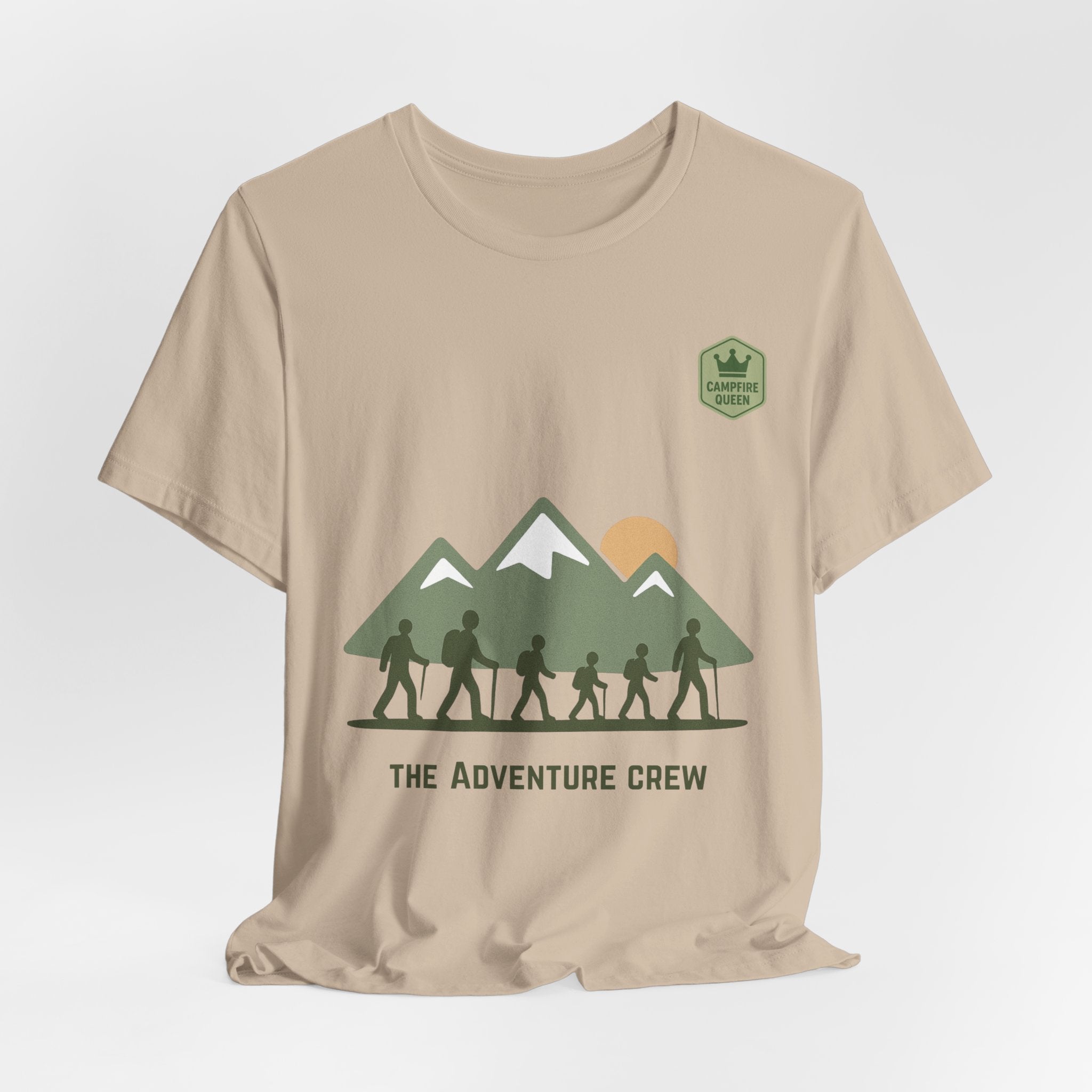 The Adventure Crew – Campfire Queen| Family Hiking Matching Shirts | Outdoor Adventure Tees