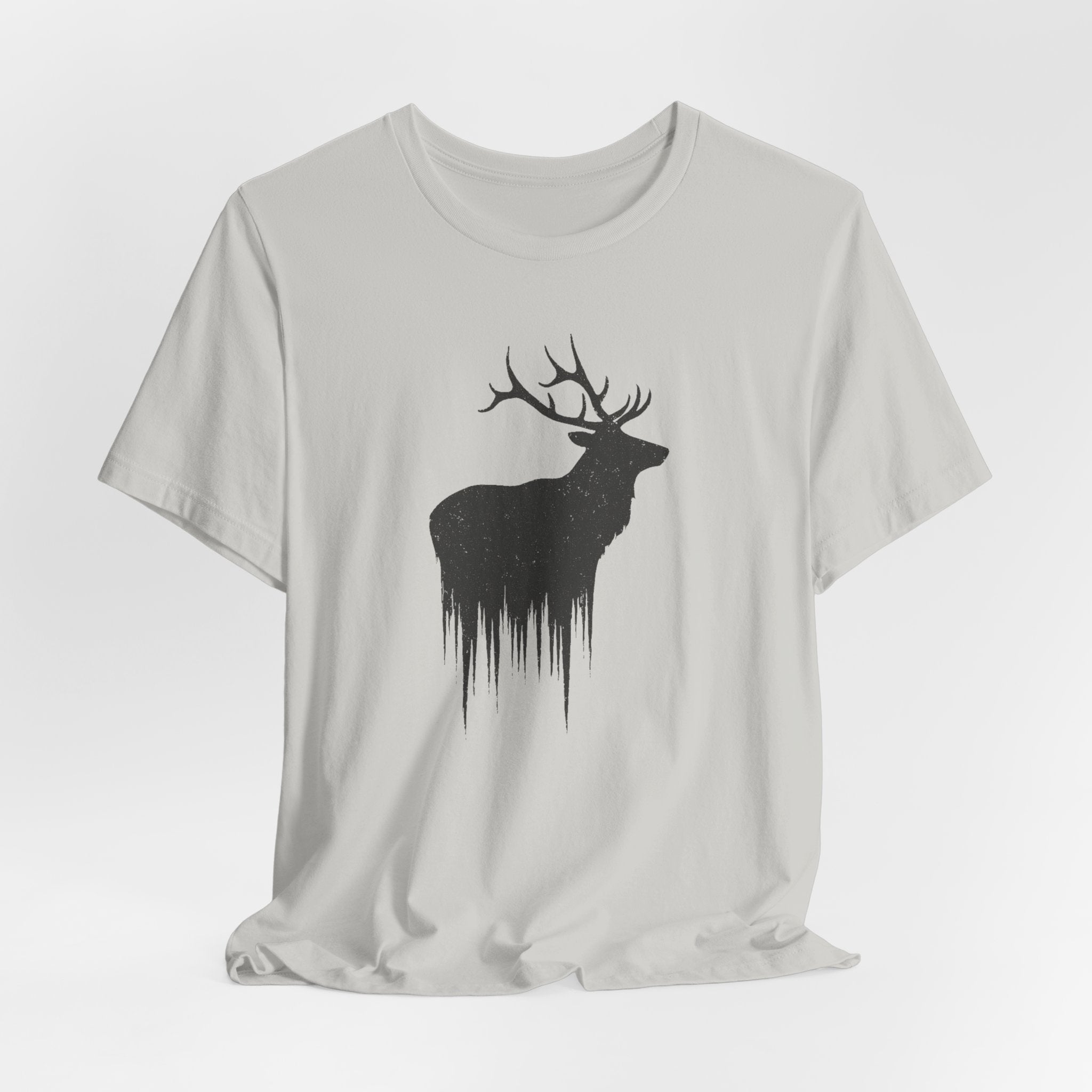 Forest King T-Shirt | Majestic Elk Silhouette Tee | Minimalist Wildlife Shirt for Nature Lovers