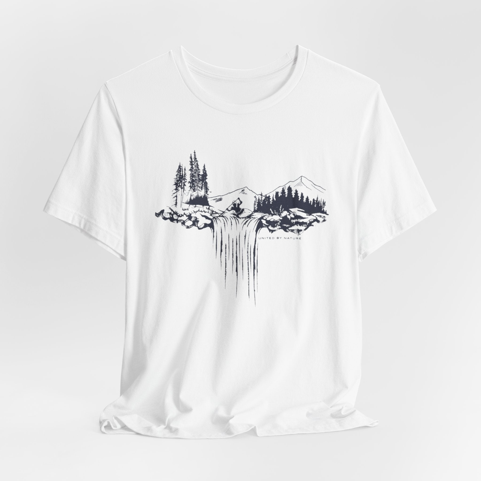 United by Nature T-Shirt | Mountain & Forest Graphic Tee | Outdoor Adventure Shirt for Nature Lovers