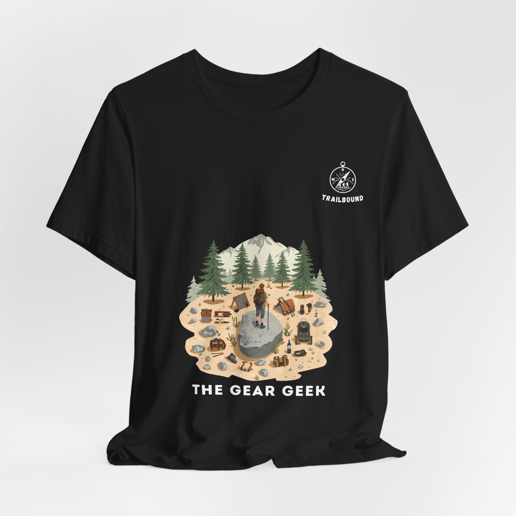 TrailBound – The Gear Geek Matching Shirt | Hiking Leader Tee | Outdoor Crew Collection