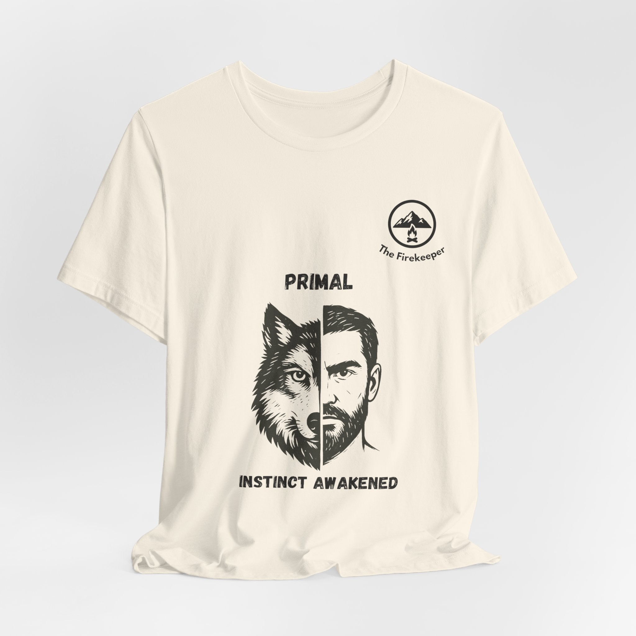 PRIMAL – The FireKeeper Wolf & Warrior Shirt | Wild Instincts Best Friends Tee