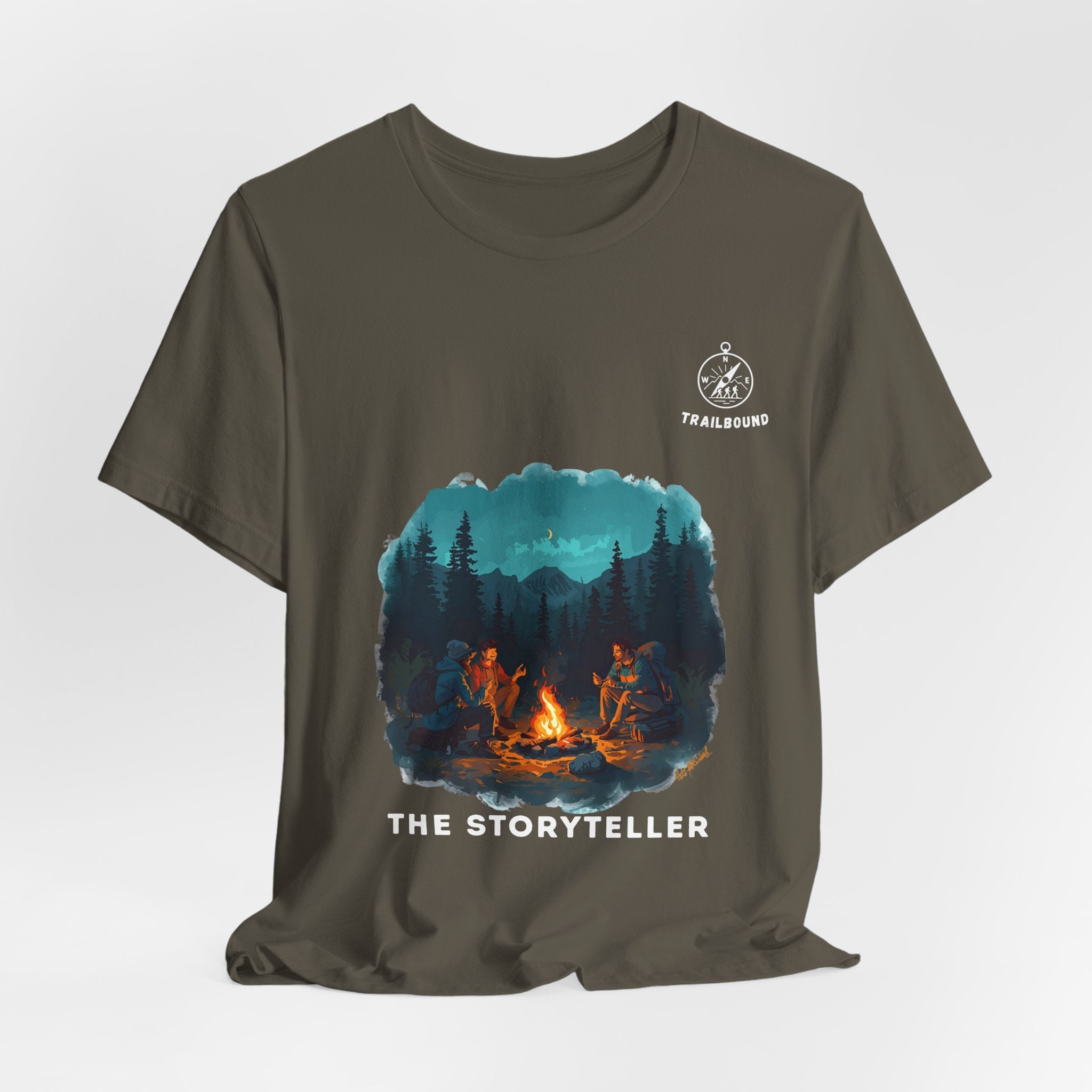 TrailBound – The Storyteller Matching Shirt | Hiking Leader Tee | Outdoor Crew Collection