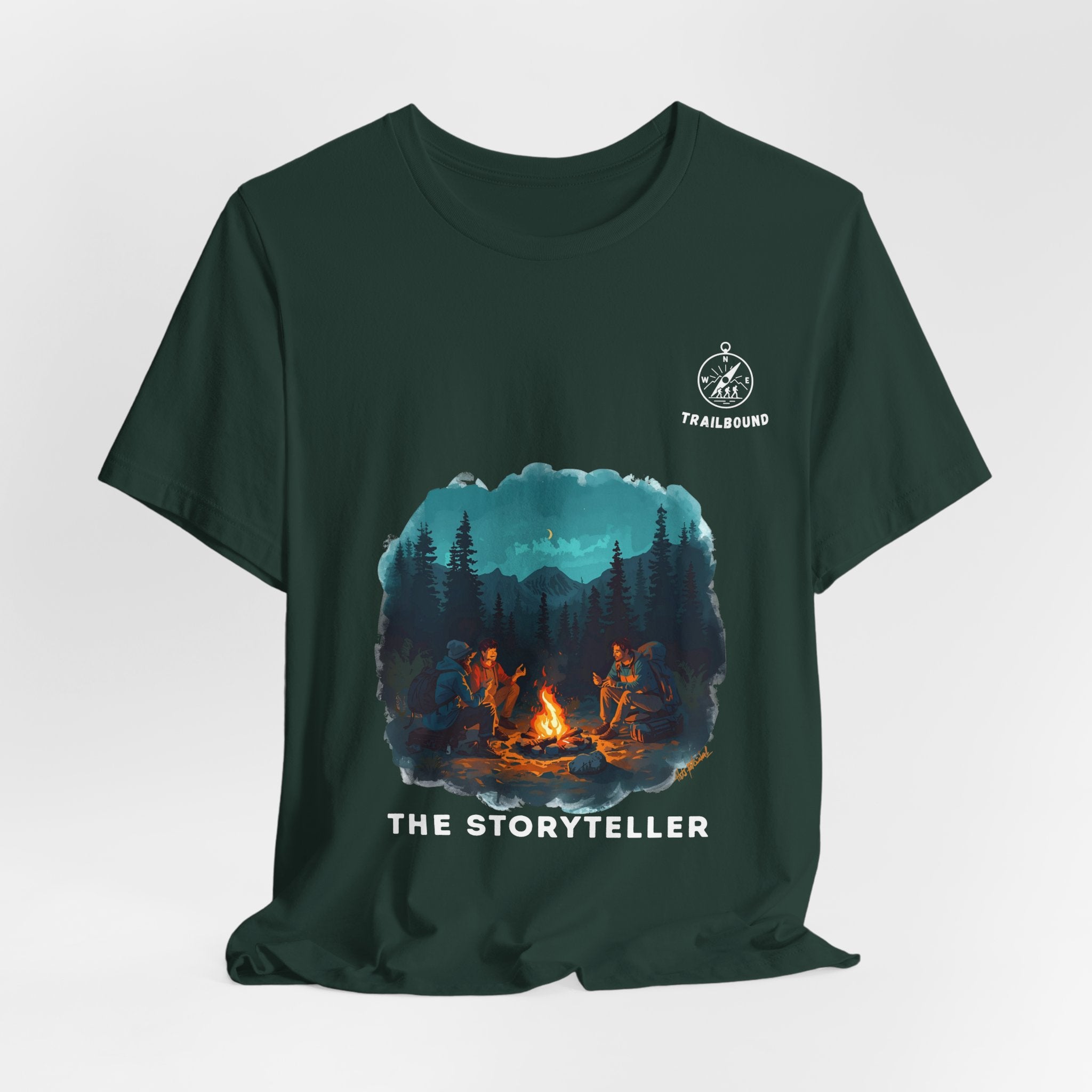 TrailBound – The Storyteller Matching Shirt | Hiking Leader Tee | Outdoor Crew Collection