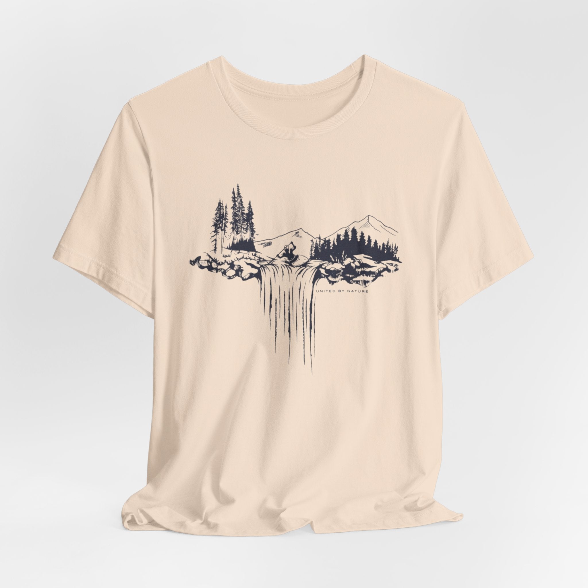 United by Nature T-Shirt | Mountain & Forest Graphic Tee | Outdoor Adventure Shirt for Nature Lovers