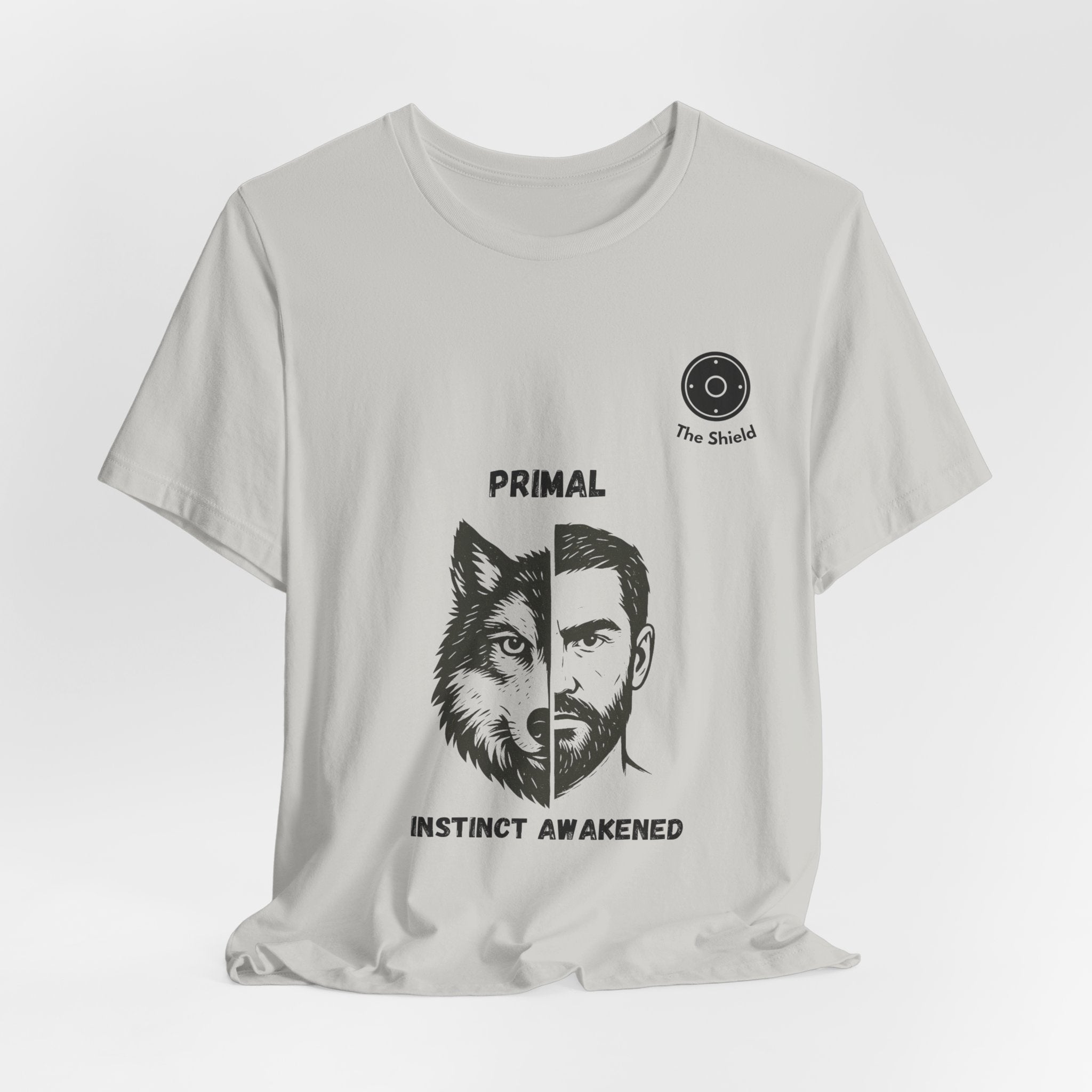 PRIMAL – The Shield Wolf & Warrior Shirt | Wild Instincts Best Friends Tee