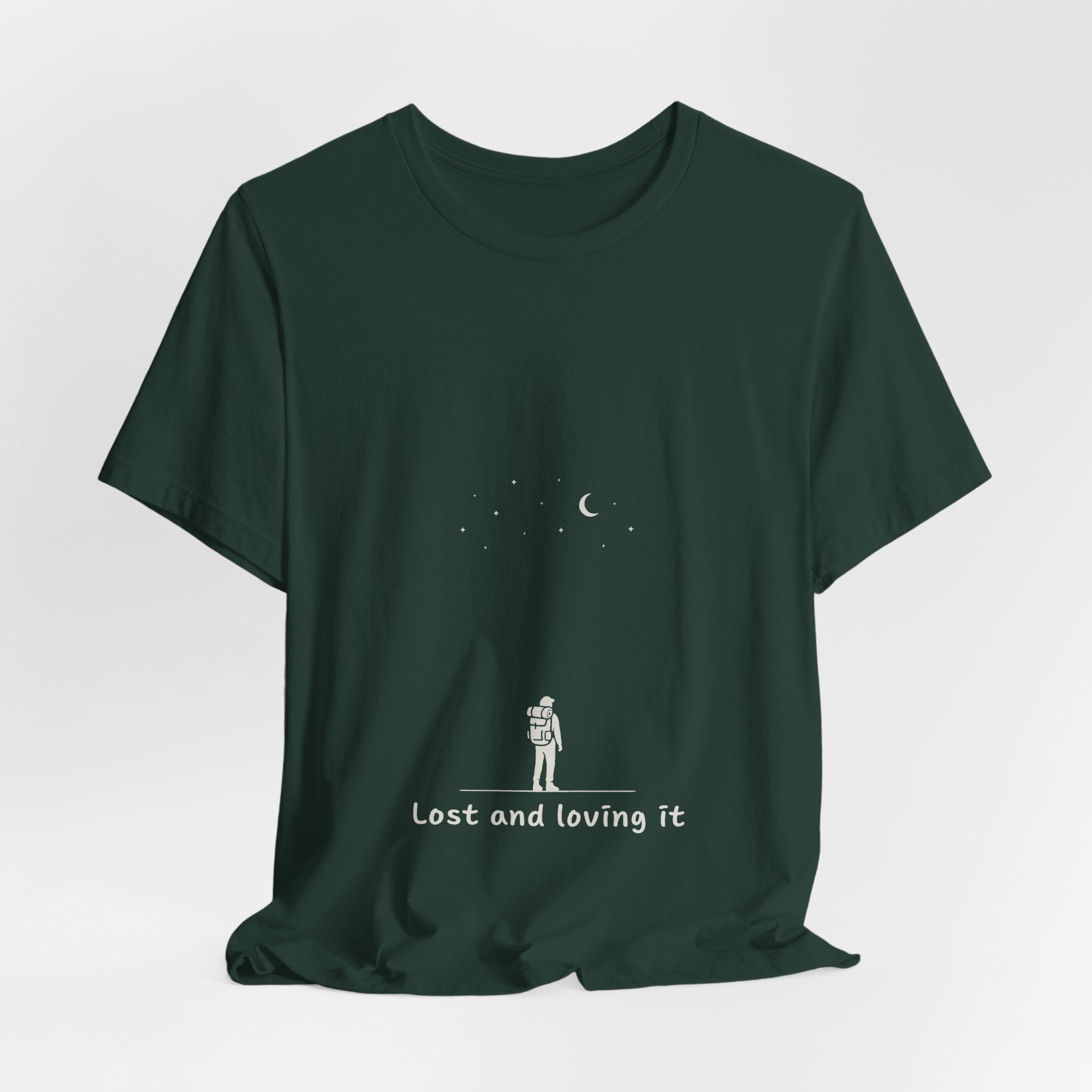 Lost and Loving It T-Shirt | Minimalist Hiker Design | Adventure Lifestyle Tee for Wanderers & Nature Lovers