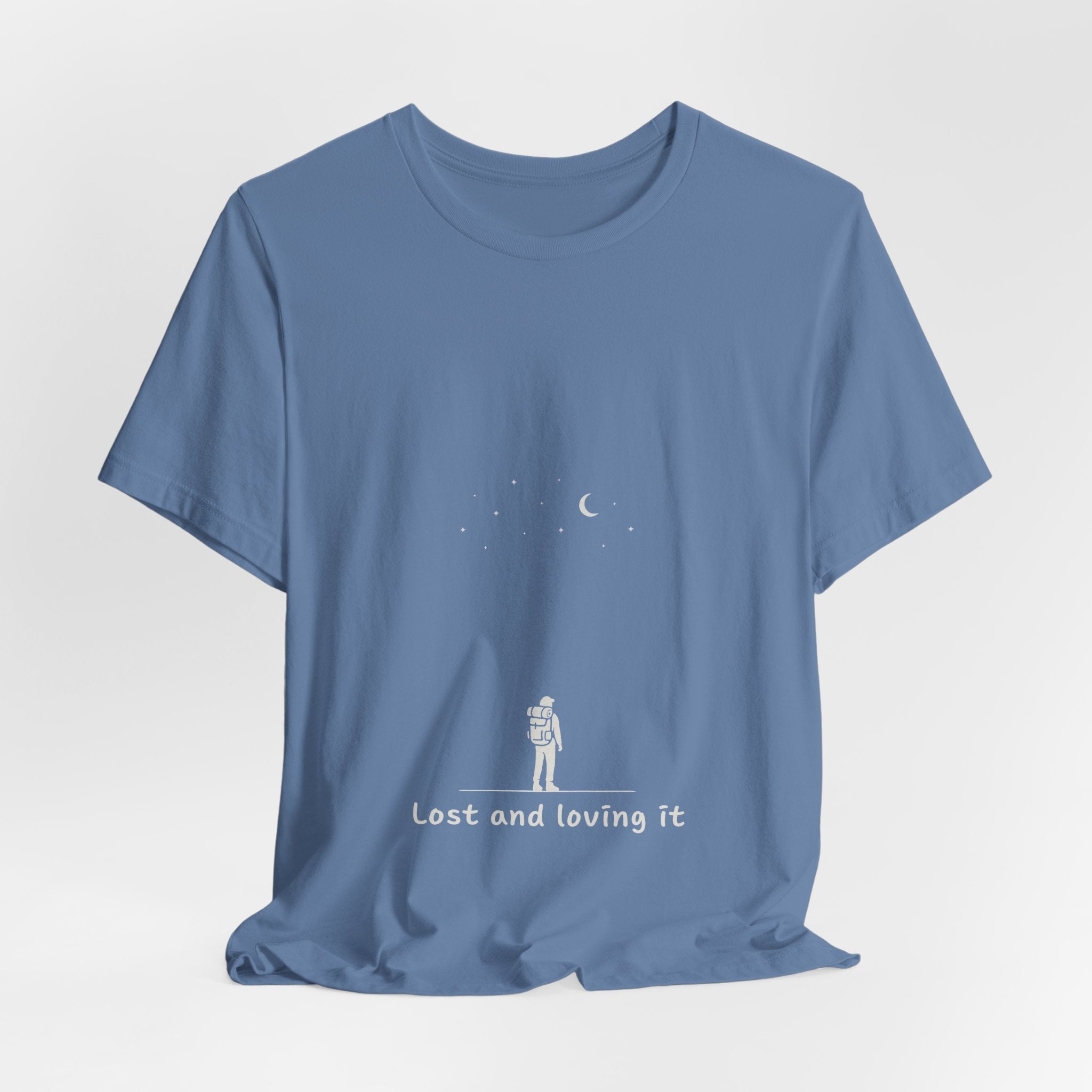 Lost and Loving It T-Shirt | Minimalist Hiker Design | Adventure Lifestyle Tee for Wanderers & Nature Lovers