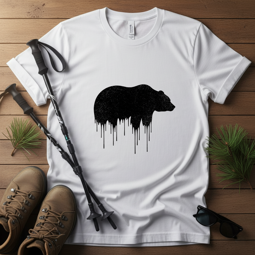 Guardian of the Wild T-Shirt | Bear Silhouette Tee | Minimalist Wilderness Shirt for Nature Lovers