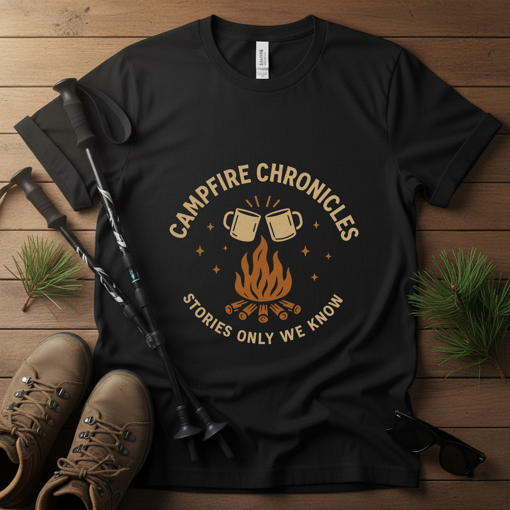 Campfire Chronicles – Outdoor Adventure Shirt | Cozy Camping Storytelling Tee