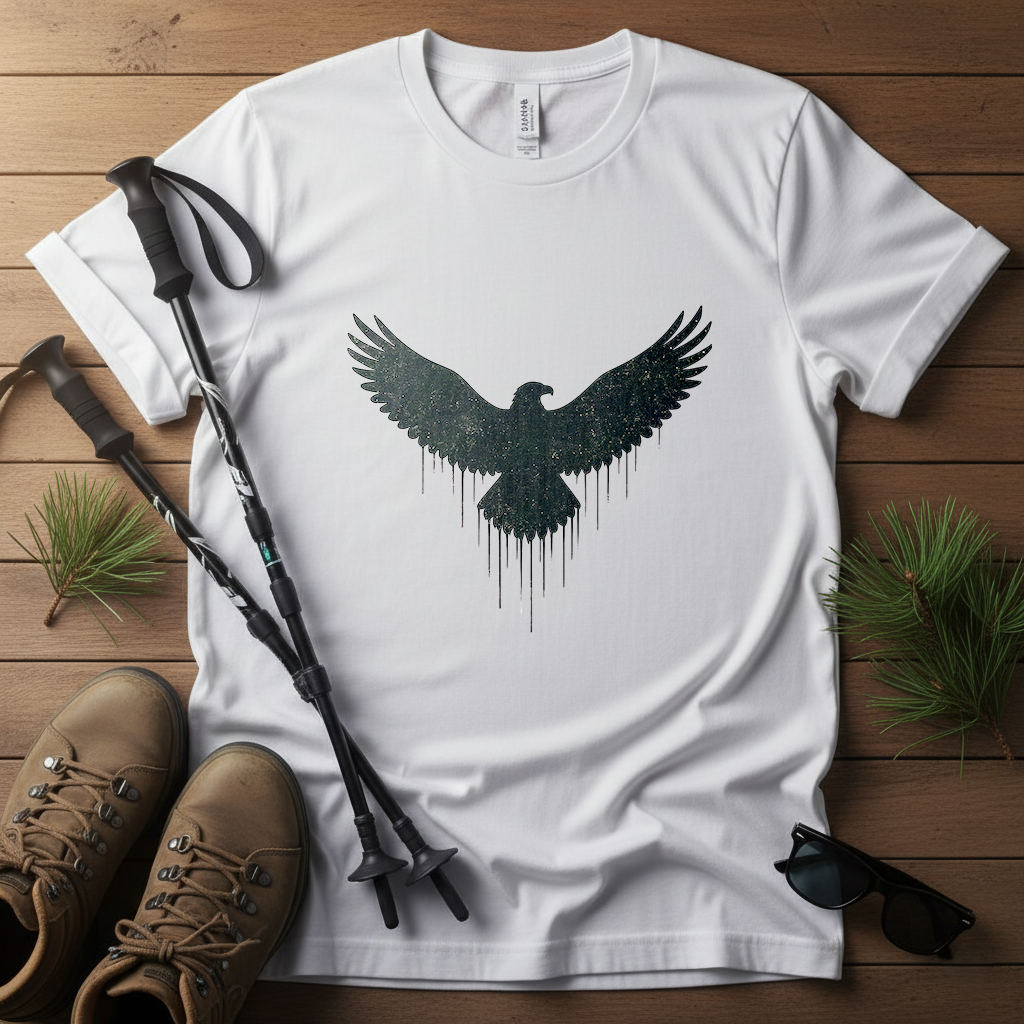 Spread Your wings T-Shirt | Eagle Silhouette Tee | Minimalist Wildlife Shirt for Adventure Lovers