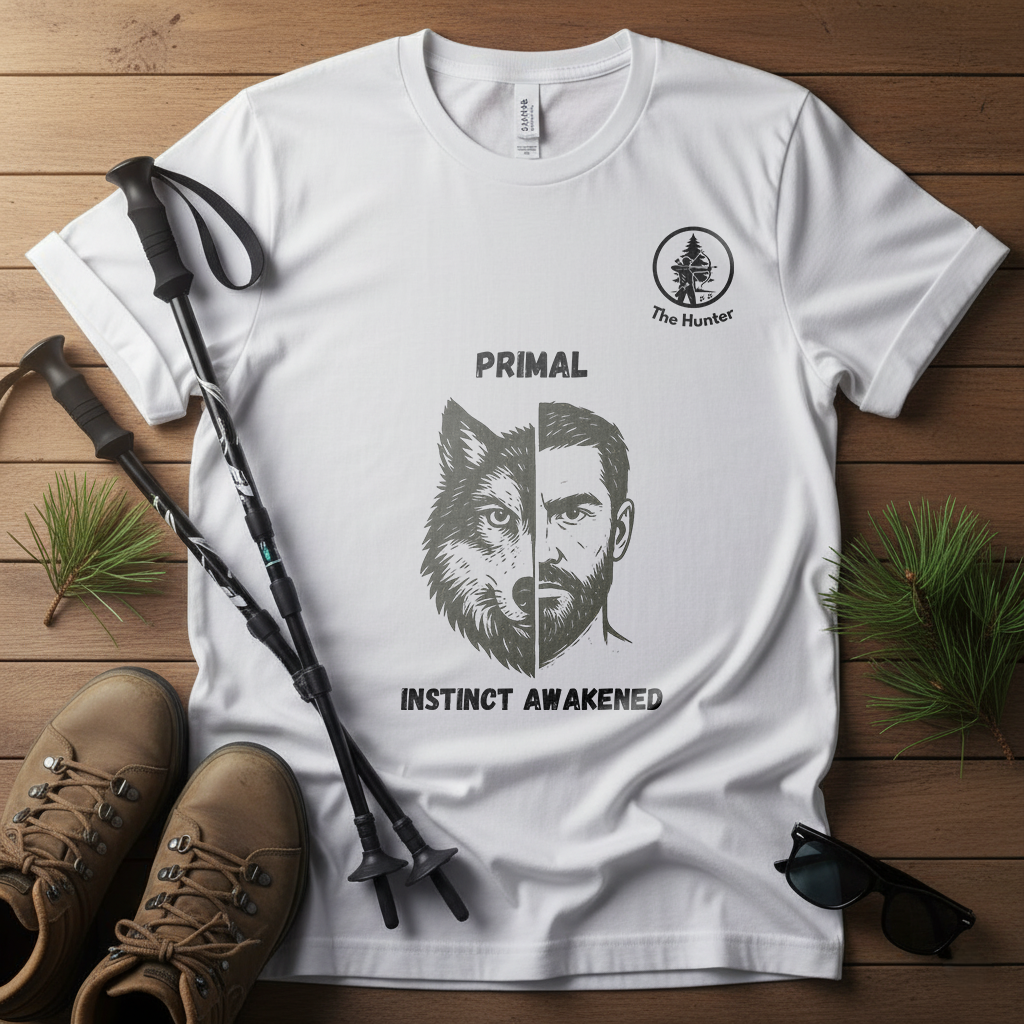 PRIMAL – The Hunter Wolf & Warrior Shirt | Wild Instincts Best Friends Tee