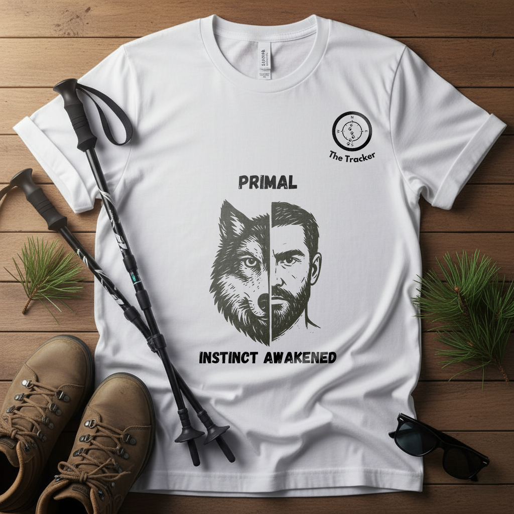 PRIMAL – The Tracker Wolf & Warrior Shirt | Wild Instincts Best Friends Tee