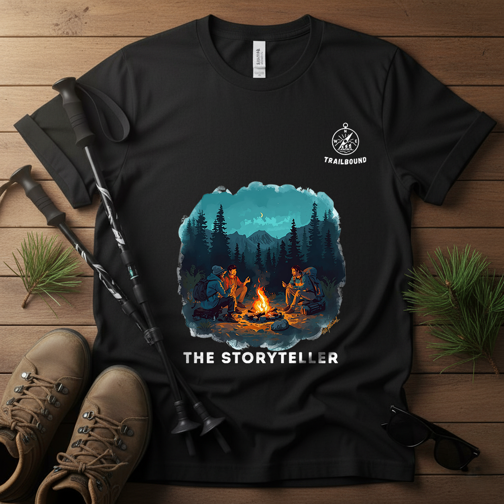 TrailBound – The Storyteller Matching Shirt | Hiking Leader Tee | Outdoor Crew Collection