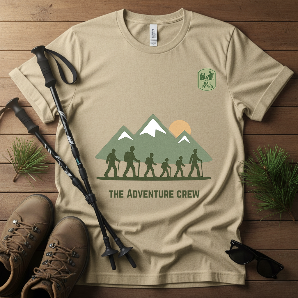 The Adventure Crew – Trail Legend| Family Hiking Matching Shirts | Outdoor Adventure Tees